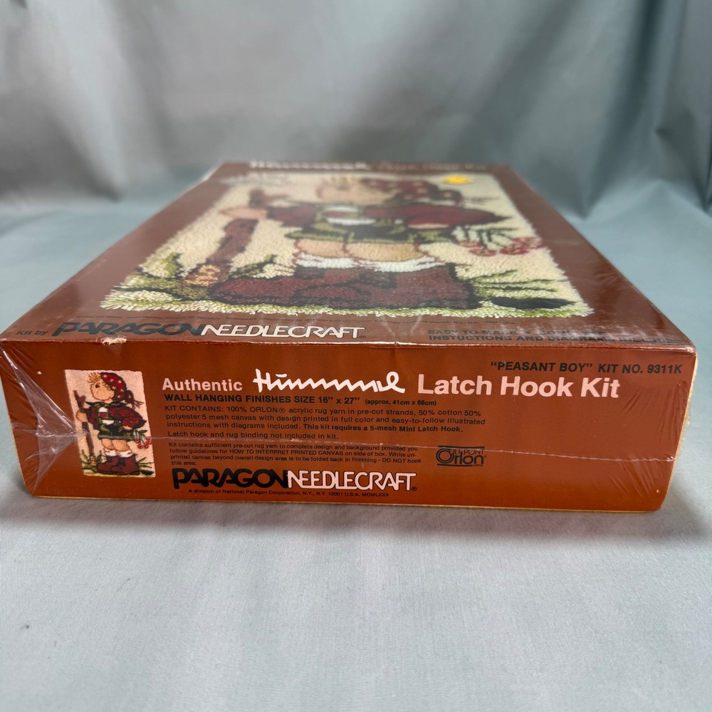 Paragon Needlecraft Hummel Latch Hook Kits Peasant Girl Boy Wall Hanging Vintage - Picture 5 of 13